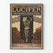 Vintage Lucifer plakat til vægdekoration med teatertema