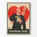 Vintage plakat Loyalitet og Kærlighed Luischens Liebe til vægdekoration