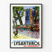 Vintage plakat af Les Quais aux Bouquinistes et Lysarthrol