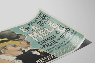 Plakat Vintage Italienske Magazzini Italiani - Elegant vægdekoration — visning af kunstværket