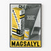 Vintage plakat Magsalyl til retro vægdekoration