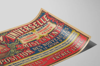 Plakat Vintage Maison Universelle Maubé Aîné - Retro vægdekoration — visning af kunstværket