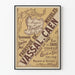 Vintage plakat Maison Vassal Møbelfremstilling i Caen