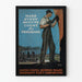 Vintage industriel plakat Make Every Minute Count for Pershing