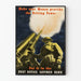 Vintage krigsopsparing plakat