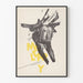 Plakat Kunst samtidskunst Robert Mallary Sort og Gul