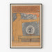 Vintage plakat af en mand, der holder en fakkel