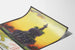 Vintage japansk dekorativ plakat ved solnedgang