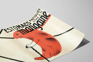 Plakat Vintage Mangäine - Vægdekoration Sundhed og Velvære — visning af kunstværket