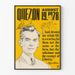 Vintage plakat Manuel L. Quezon - Illustration og inspirerende citat 1978
