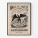 Vintage plakat Marked for Folket Vågning af Nationaliteter – Krigssang