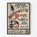 Vintage plakat Marionette Revue - Vægdekoration teater marionetter