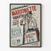 Plakat Marionette Varieté - Vintage Vægdekoration Teater