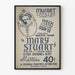 Vintage teaterplakat Mary Stuart - Kunstnerisk vægdekoration