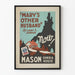 Vintage plakat Mary's Other Husband - Vægdekoration Teater Amerikansk
