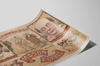 Plakat Vintage Skabere Af Genren Mason Og Forbes Vægdekoration — visning af kunstværket