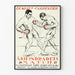 Vintage plakat Dempsey vs Carpentier boksekamp 1921 Årets kamp