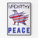 Vægplakat McCarthy Peace med stribet due