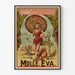 Vintage plakat Mdlle Eva - Retro og original vægdekoration