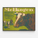 Plakat Vintage Melkogen Til Fodring Af Malkekøer — indrammet kunstværk på væggen