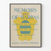Dekorativ plakat i Memoirs of Barras-stil vintage