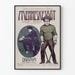 Vintage filmplakat Menneskejagt - Billeddekoration til dramatisk biografindretning