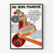 Vintage plakat for sy- og pyntestoffer, vægdekoration