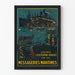 Vintage plakat Messageries Maritimes Ekstrem-Orient
