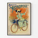 Vintage plakat af Métropole til cykler og cykler i Paris