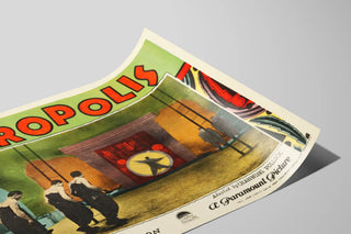 Plakat Metropolis - Retro Biograf Vægdekoration — visning af kunstværket