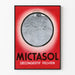 Vintage plakat Mictasol Dekongestiv Pelvic Medicinsk