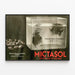 Plakat vintage Mictasol medicinsk vægdekoration — indrammet kunstværk på væggen