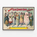Plakat vintage Midway Elks gadefestival og Carnaval — indrammet kunstværk på væggen