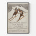 Vintage plakat af international skikonkurrence i Zakopane 1911