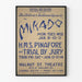 Vintage teaterplakat Mikado og H.M.S. Pinafore