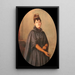 Portrait af Camille Majorelle, datter af Auguste, søster til Louis, moster til Jacques - Émile Friant — indrammet kunstværk på væggen