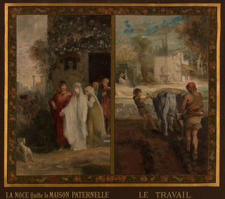 La Noce quitte la maison paternelle - Émile Lévy — visning af kunstværket