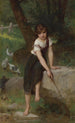 La Gardienne d'oies - Émile Munier — visning af kunstværket