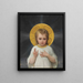 Jesus - Émile Munier — indrammet kunstværk på væggen