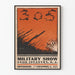 Vintage militærplakat for 305th Infantry Military Show 1917