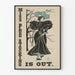 Vintage plakat Miss Blue Stocking - Vægdekoration Art déco