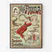 Vintage plakat af Miss Paula, slange- og krokodilledomptør