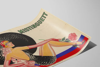 Plakat dekorativ vintage Mistinguett af Zig — visning af kunstværket