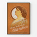 Vintage plakat Mme Blanche Marchesi dekorativt portræt