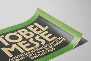 Plakat vintage Möbelmesse 1912 Berlin - retro vægdekoration — visning af kunstværket