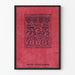 Vintage moderne kunst ferie nummer plakat