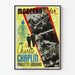 Vintage dekorativ plakat Charlie Chaplin - Moderne tider