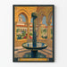 Vintage plakat af Fontaine de Monreale i Palermo