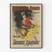 Vintage plakat med rutsjebaner og spanske dansere