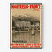 Vintage plakat Montreux Palace Hotel vægdekoration